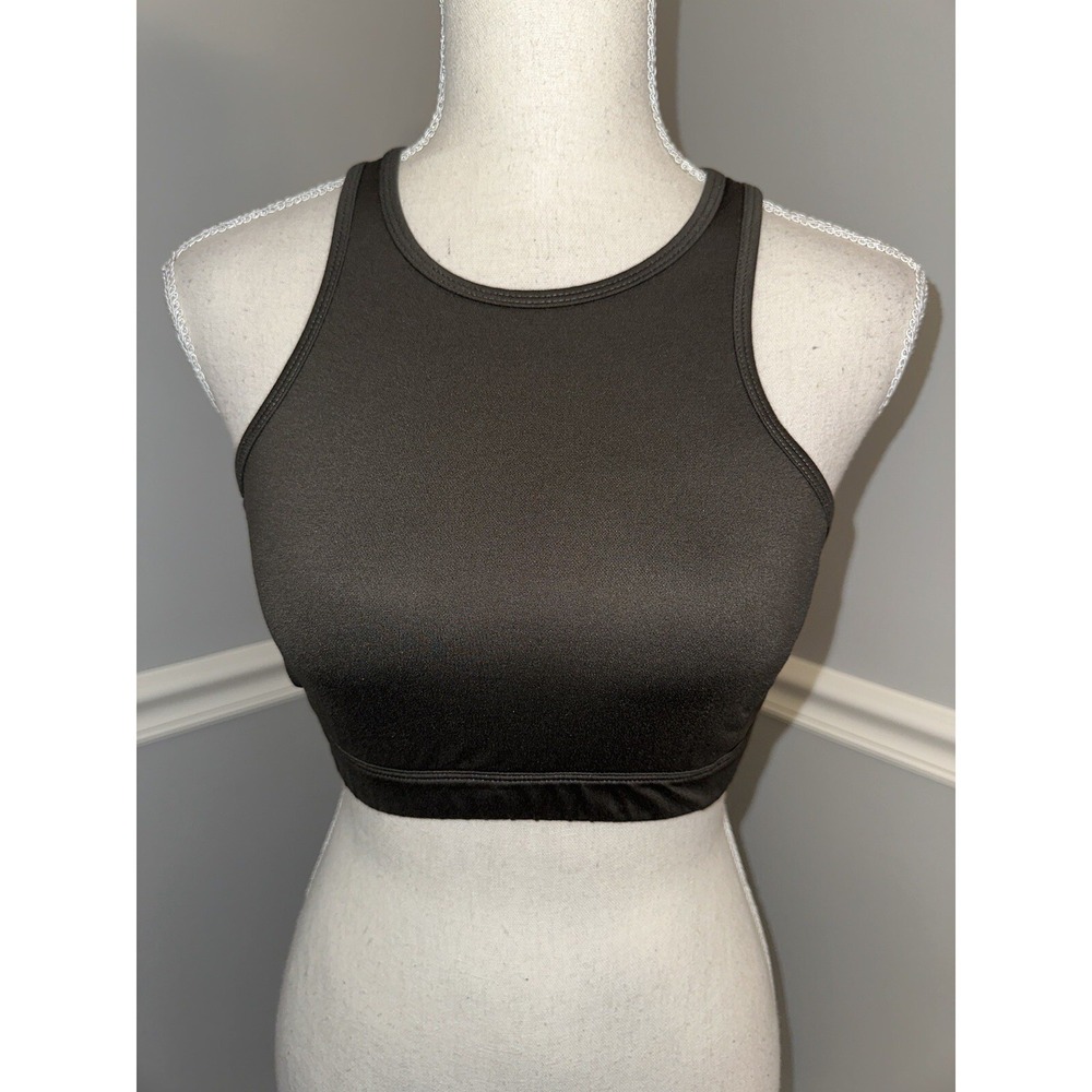Joy Lab Sports Bra Womens Size S Racer Back Ladder Cutouts Stretch Lined No Pads